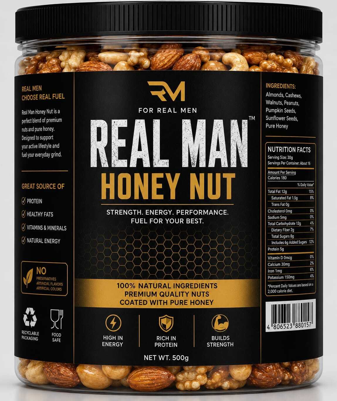 REAL MAN HONEY NUT (500 gram 689 taka)